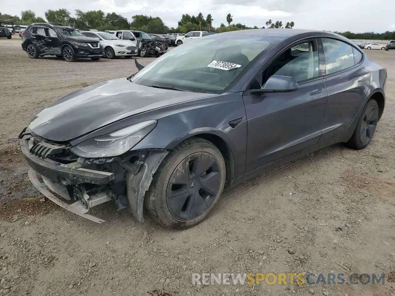 1 fotografías del automóvil dañado 5YJ3E1EBXNF125546 TESLA MODEL 3 2022