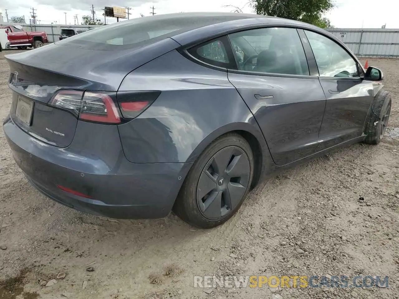 3 fotografías del automóvil dañado 5YJ3E1EBXNF125546 TESLA MODEL 3 2022