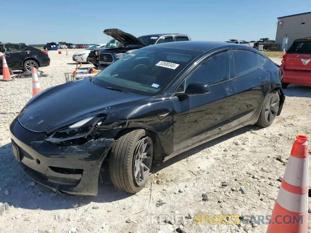 1 fotografías del automóvil dañado 5YJ3E1EBXNF132416 TESLA MODEL 3 2022