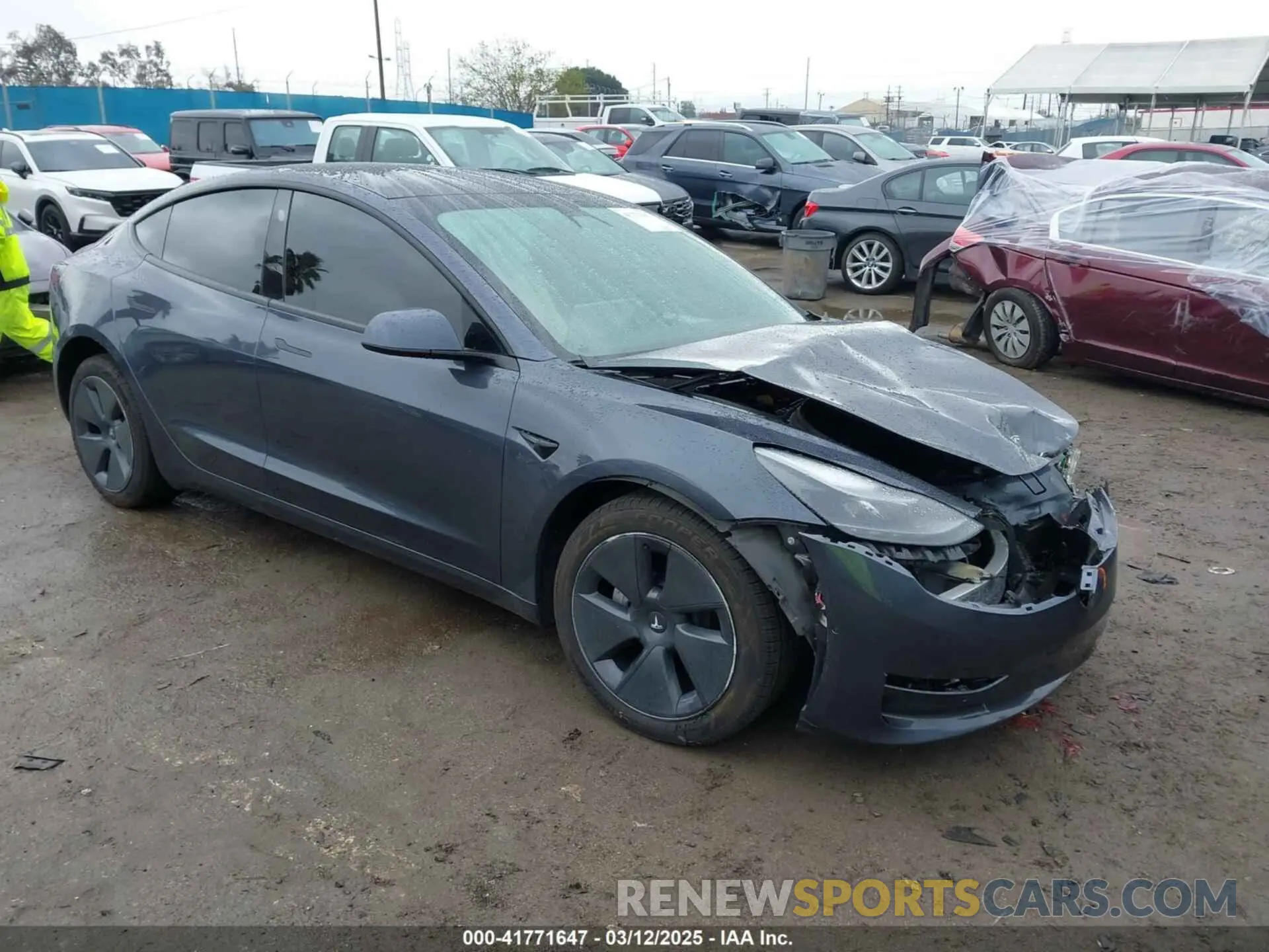 1 fotografías del automóvil dañado 5YJ3E1EBXNF138538 TESLA MODEL 3 2022