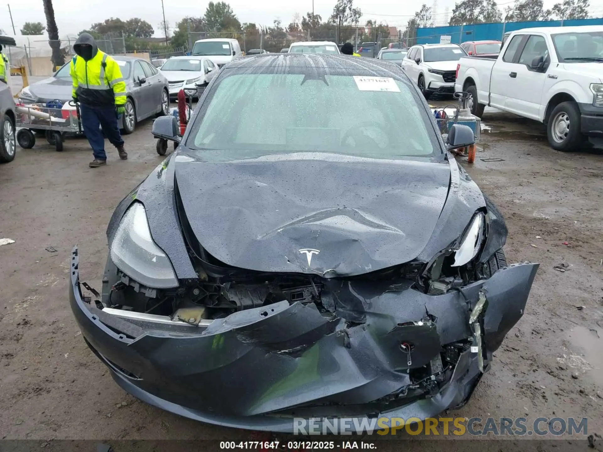 11 fotografías del automóvil dañado 5YJ3E1EBXNF138538 TESLA MODEL 3 2022