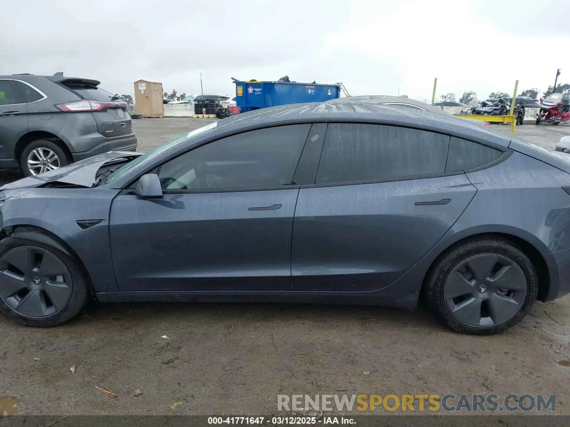 13 fotografías del automóvil dañado 5YJ3E1EBXNF138538 TESLA MODEL 3 2022