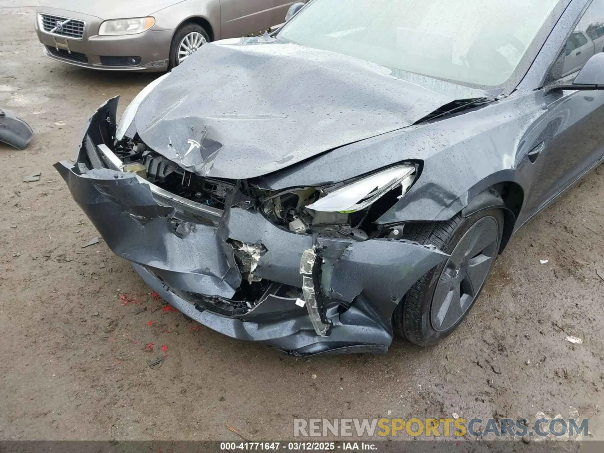 6 fotografías del automóvil dañado 5YJ3E1EBXNF138538 TESLA MODEL 3 2022