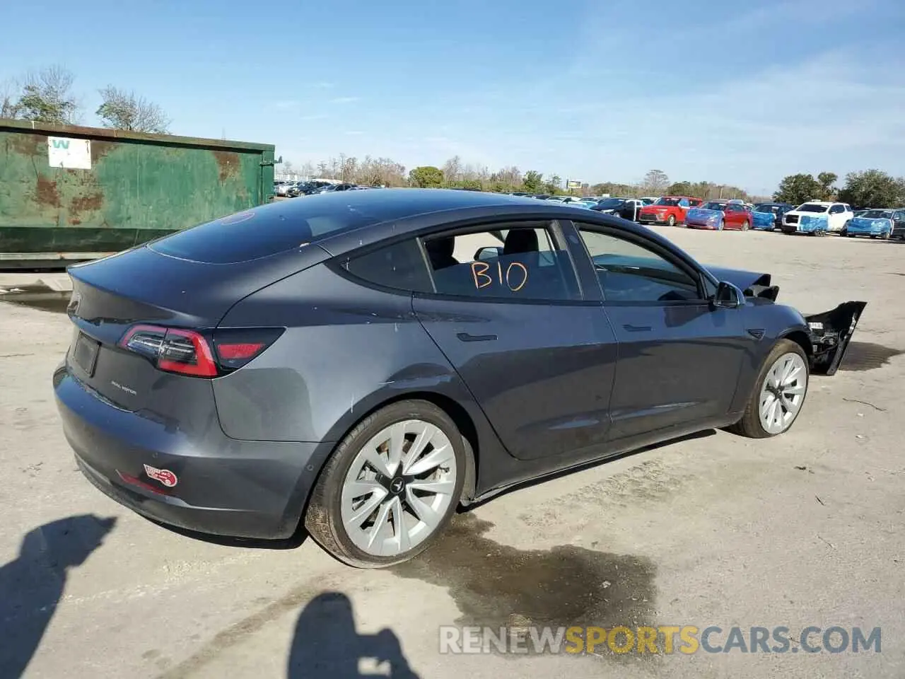 3 fotografías del automóvil dañado 5YJ3E1EBXNF145554 TESLA MODEL 3 2022