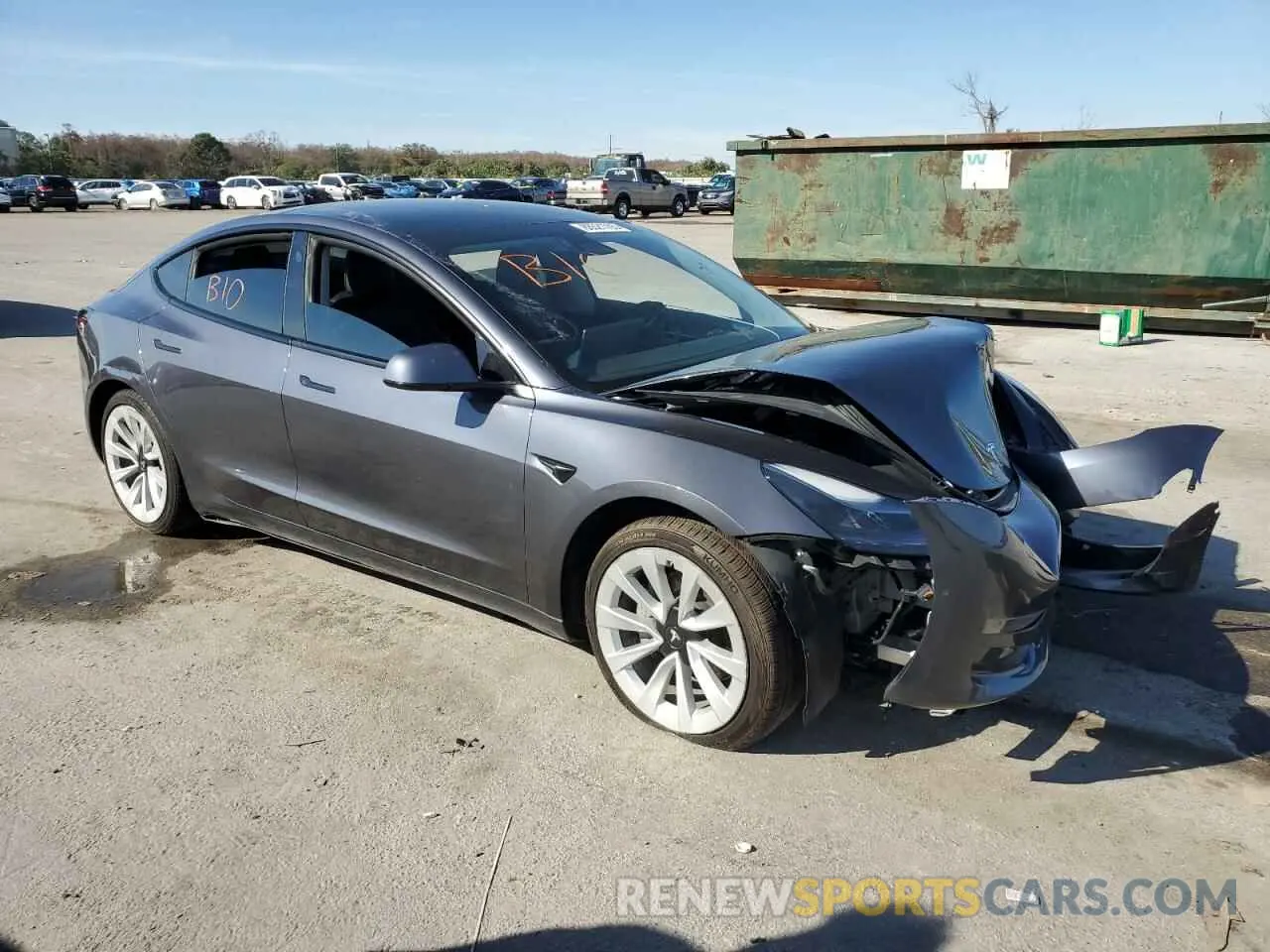 4 fotografías del automóvil dañado 5YJ3E1EBXNF145554 TESLA MODEL 3 2022