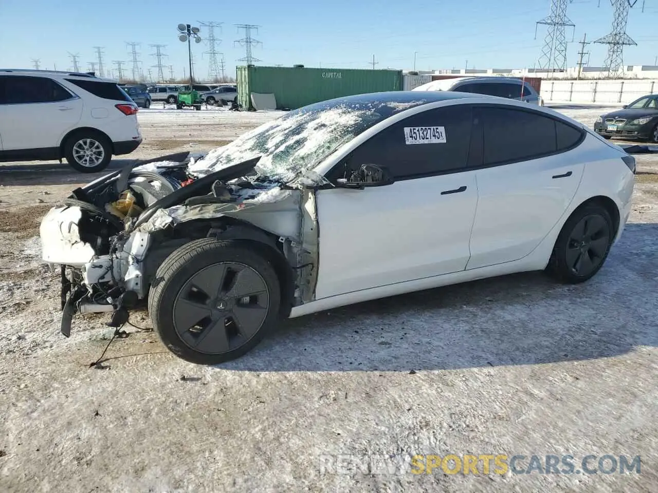 1 fotografías del automóvil dañado 5YJ3E1EBXNF153346 TESLA MODEL 3 2022