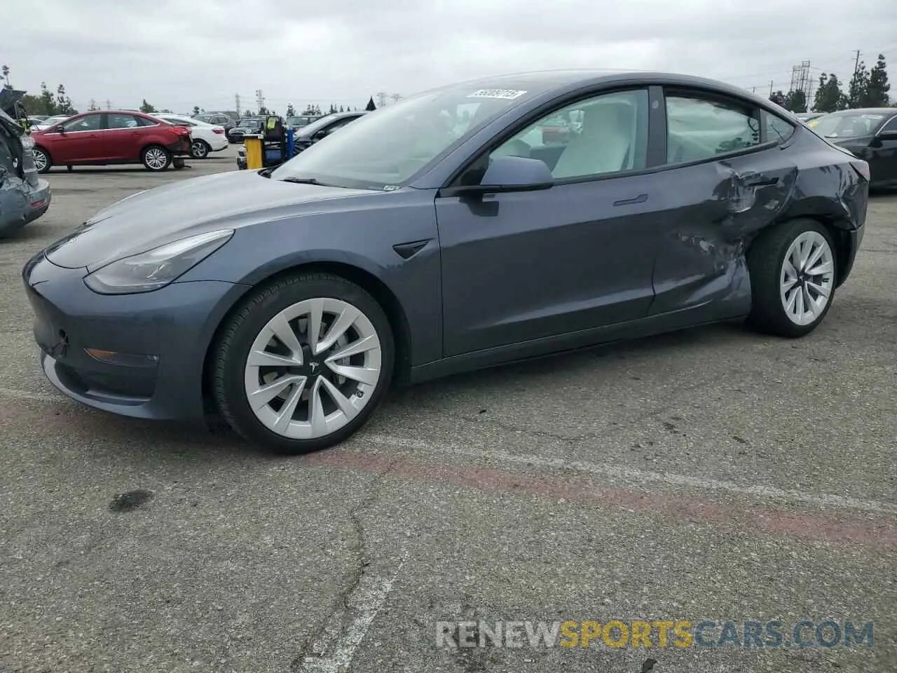 1 fotografías del automóvil dañado 5YJ3E1EBXNF166128 TESLA MODEL 3 2022