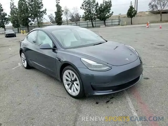 13 fotografías del automóvil dañado 5YJ3E1EBXNF166128 TESLA MODEL 3 2022
