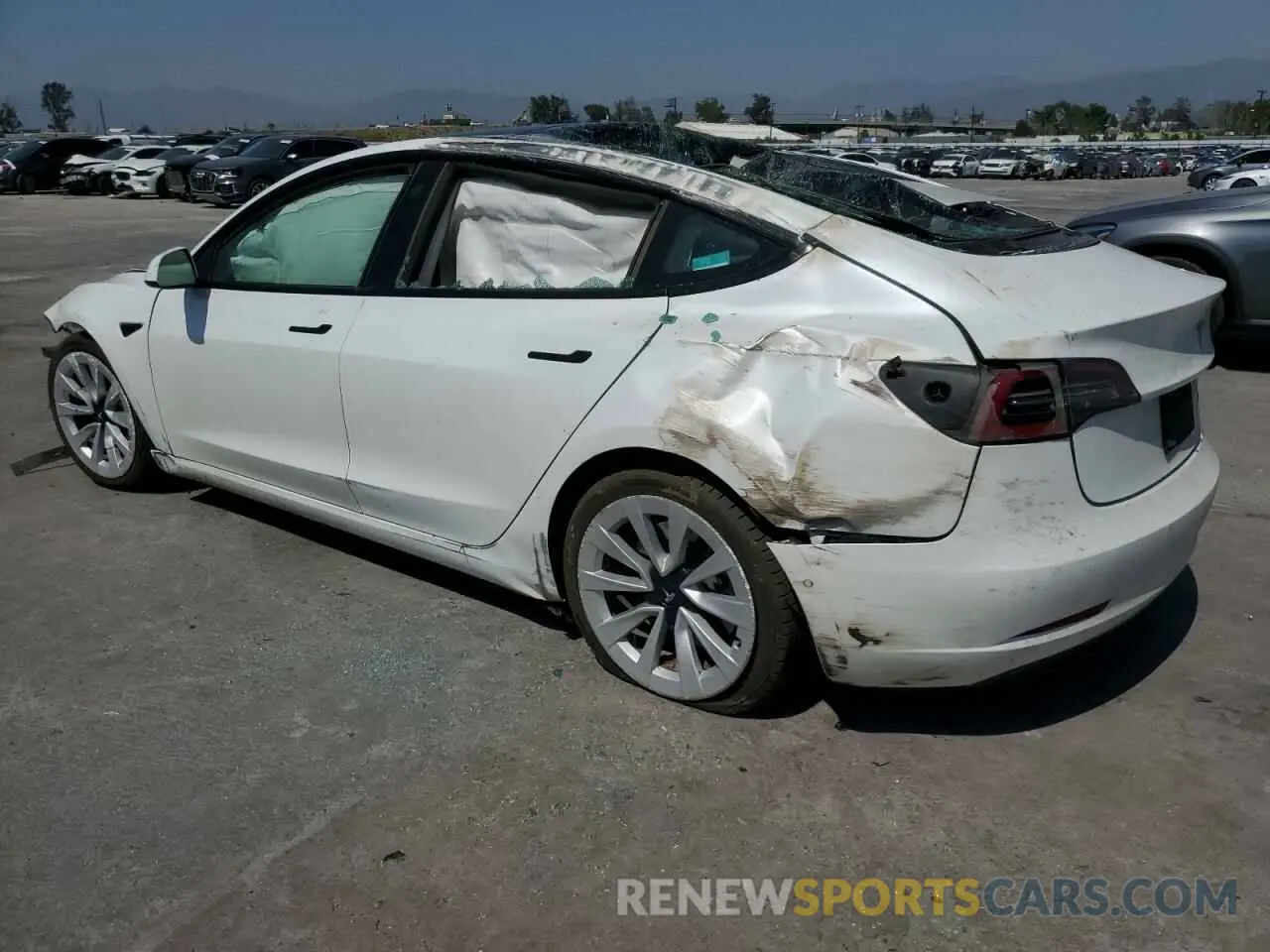 2 fotografías del automóvil dañado 5YJ3E1EBXNF211018 TESLA MODEL 3 2022