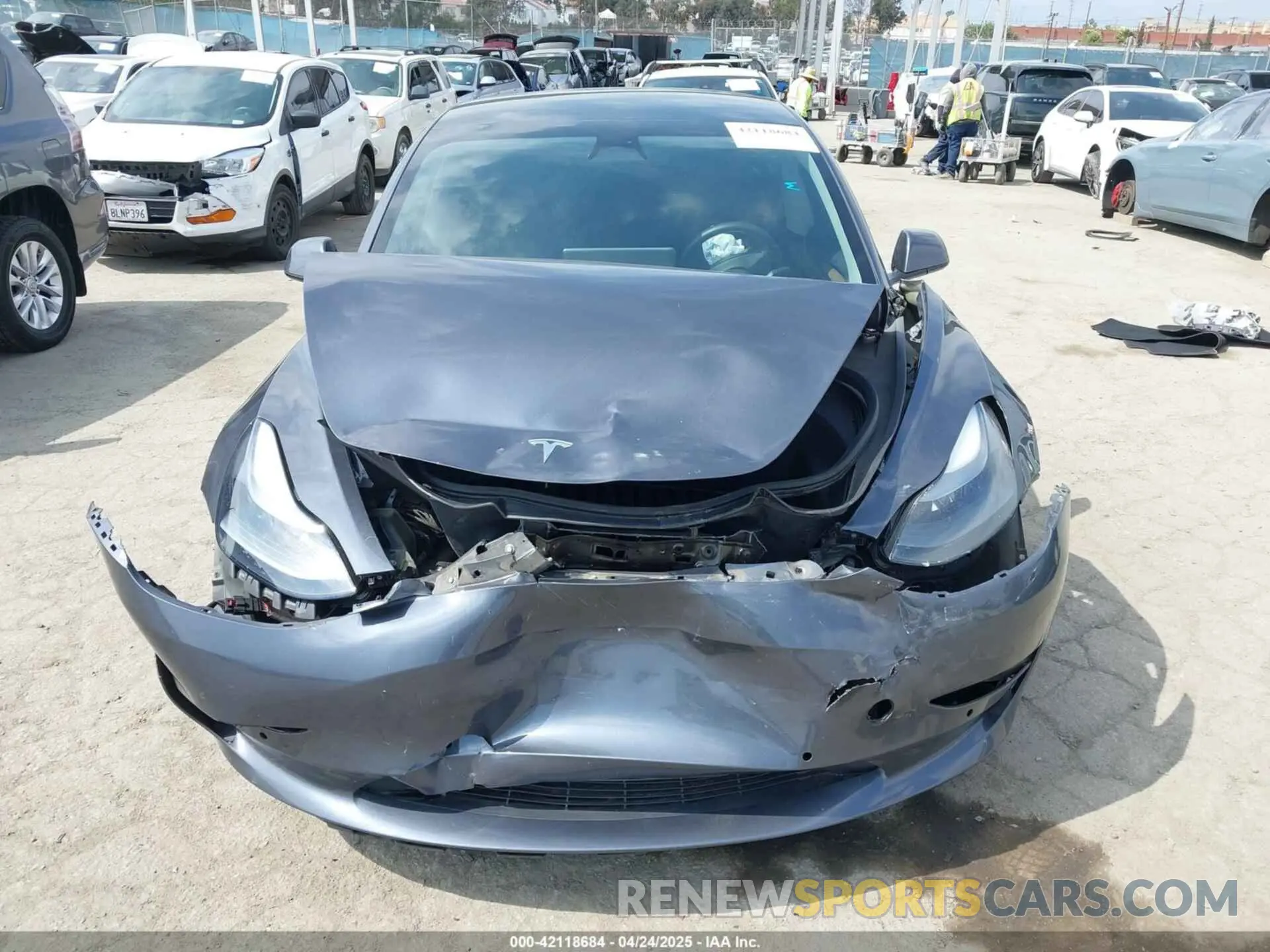 11 fotografías del automóvil dañado 5YJ3E1EBXNF250840 TESLA MODEL 3 2022