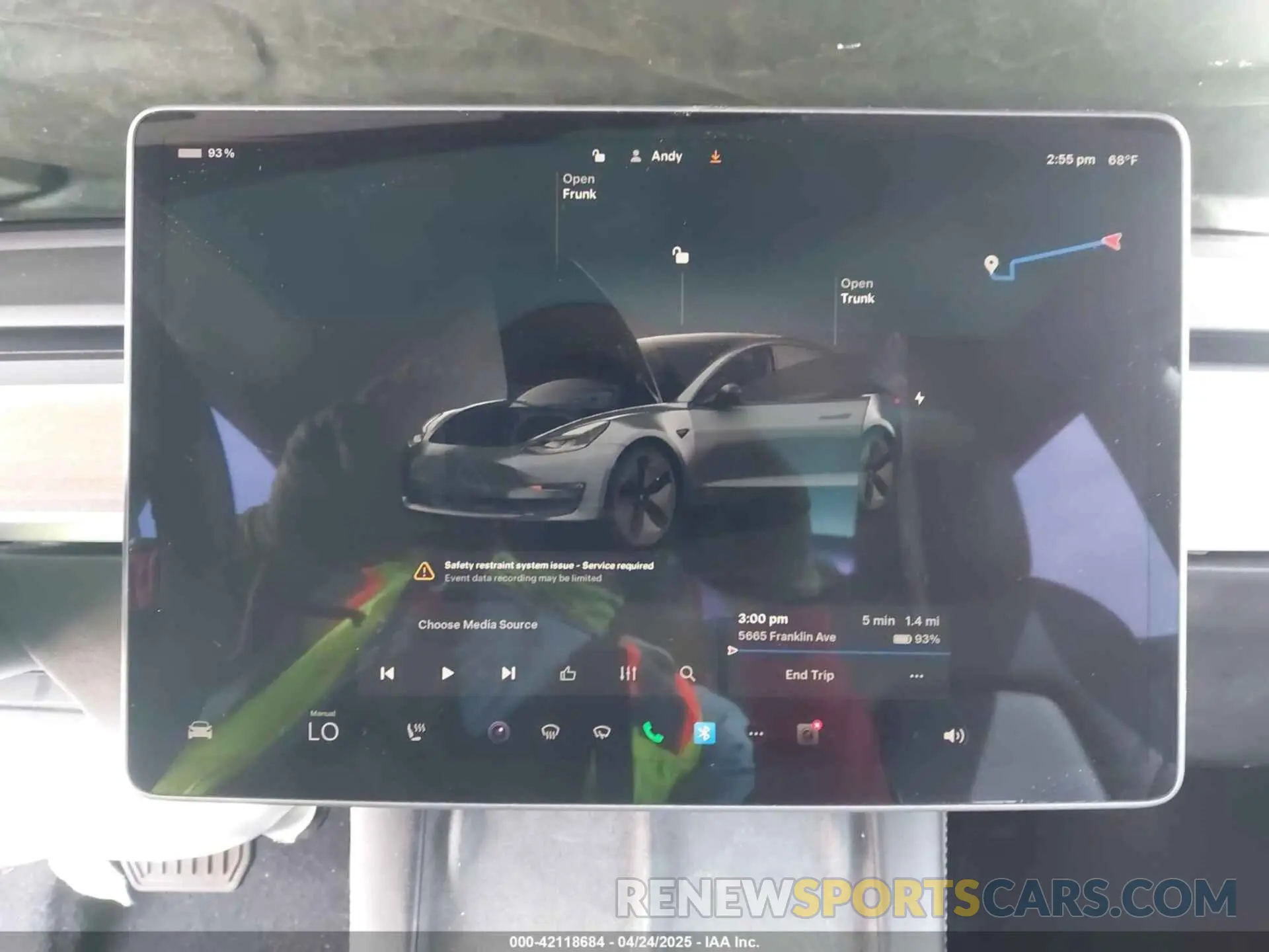 17 fotografías del automóvil dañado 5YJ3E1EBXNF250840 TESLA MODEL 3 2022