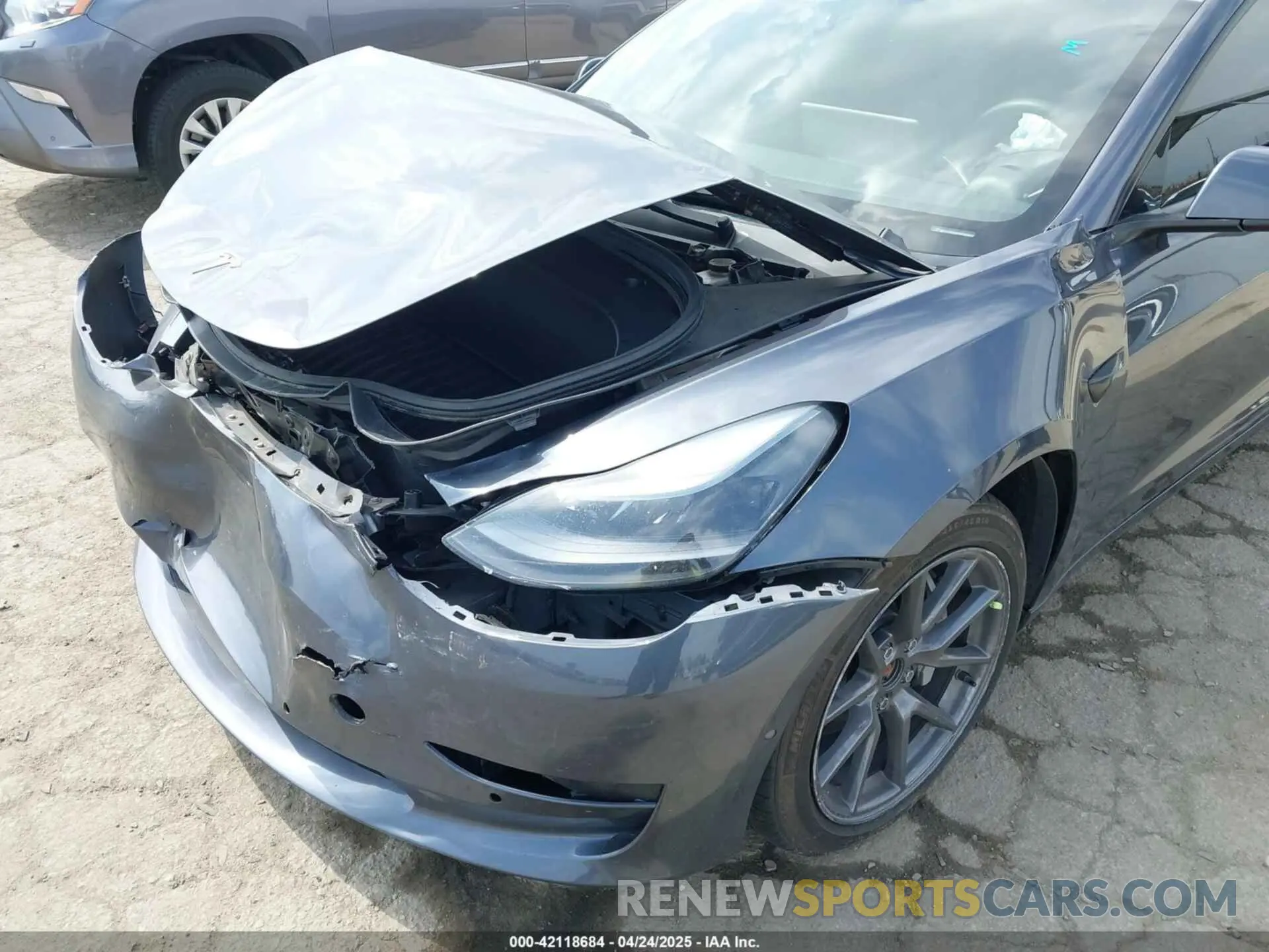 6 fotografías del automóvil dañado 5YJ3E1EBXNF250840 TESLA MODEL 3 2022