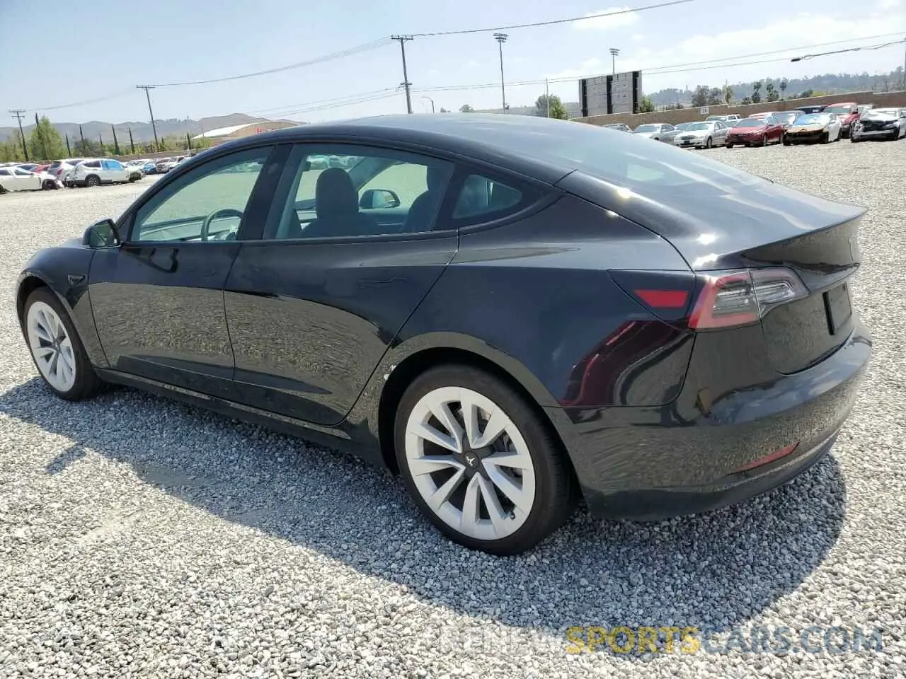 2 fotografías del automóvil dañado 5YJ3E1EBXNF254418 TESLA MODEL 3 2022
