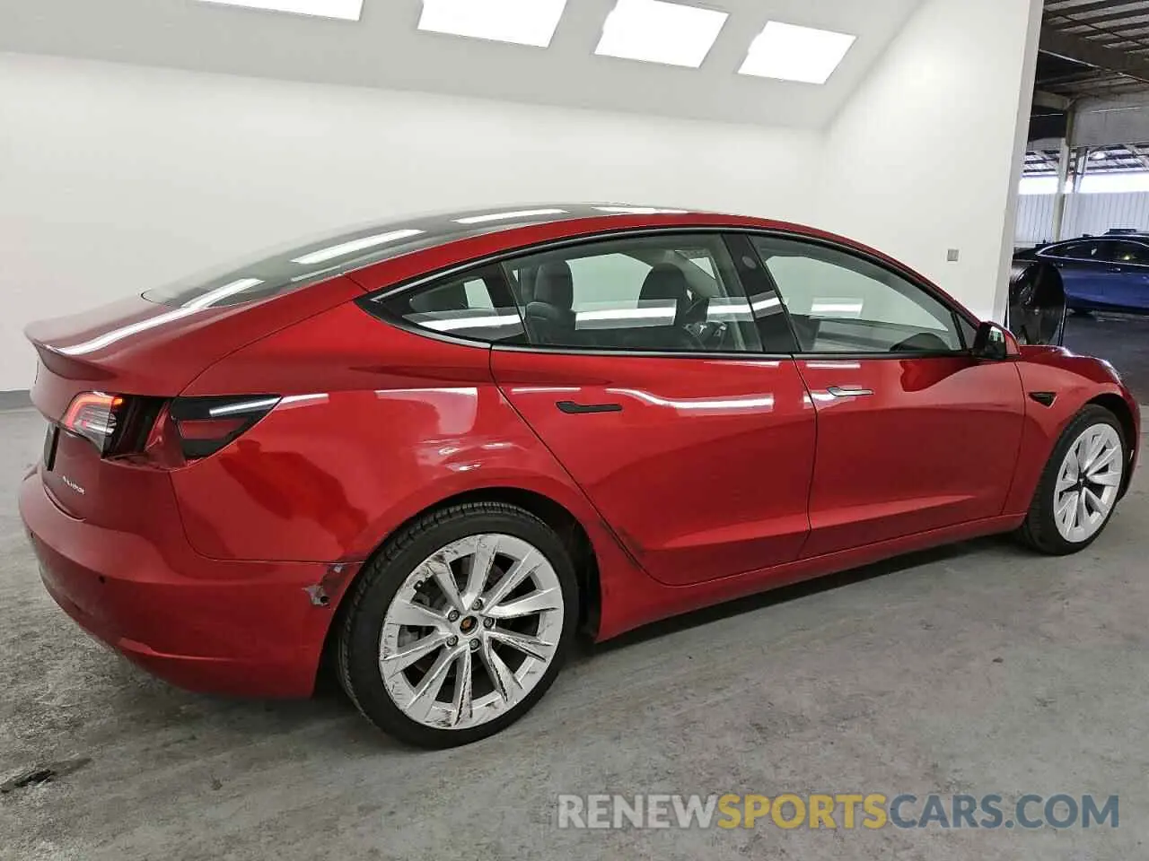 3 fotografías del automóvil dañado 5YJ3E1EBXNF286379 TESLA MODEL 3 2022
