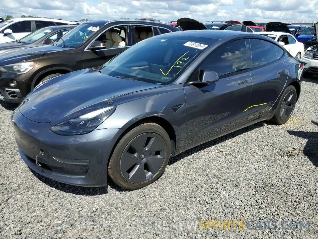 1 fotografías del automóvil dañado 5YJ3E1EBXNF287404 TESLA MODEL 3 2022