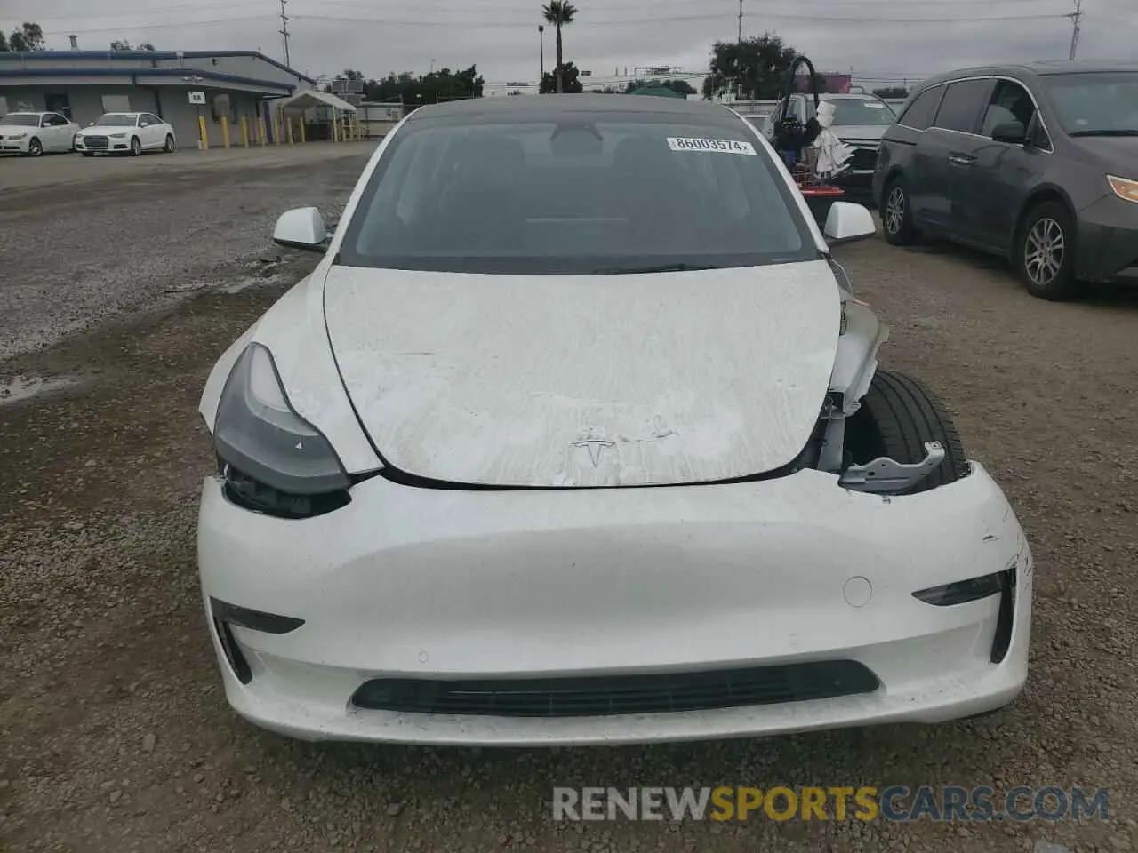 5 fotografías del automóvil dañado 5YJ3E1EBXNF298483 TESLA MODEL 3 2022