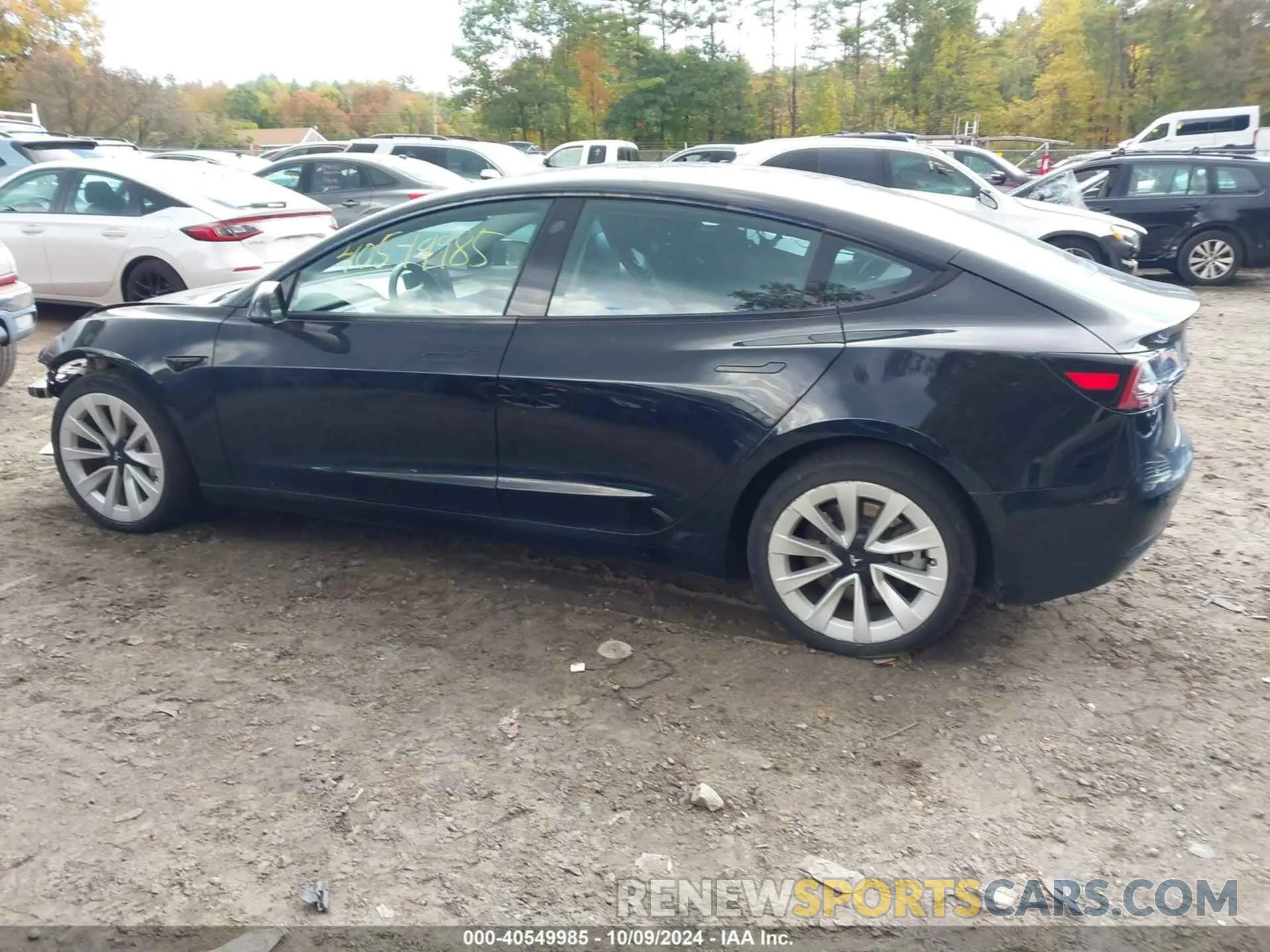 15 fotografías del automóvil dañado 5YJ3E1EBXNF304878 TESLA MODEL 3 2022
