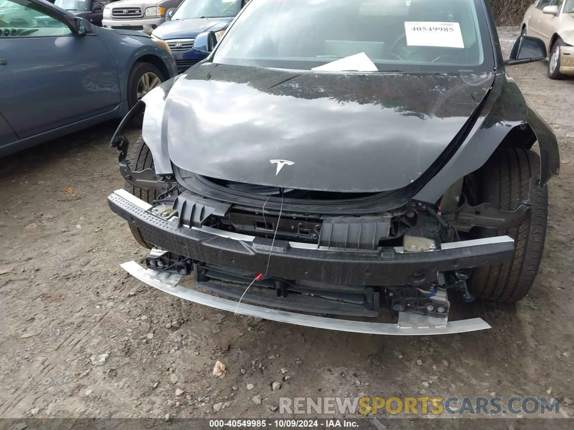 6 fotografías del automóvil dañado 5YJ3E1EBXNF304878 TESLA MODEL 3 2022