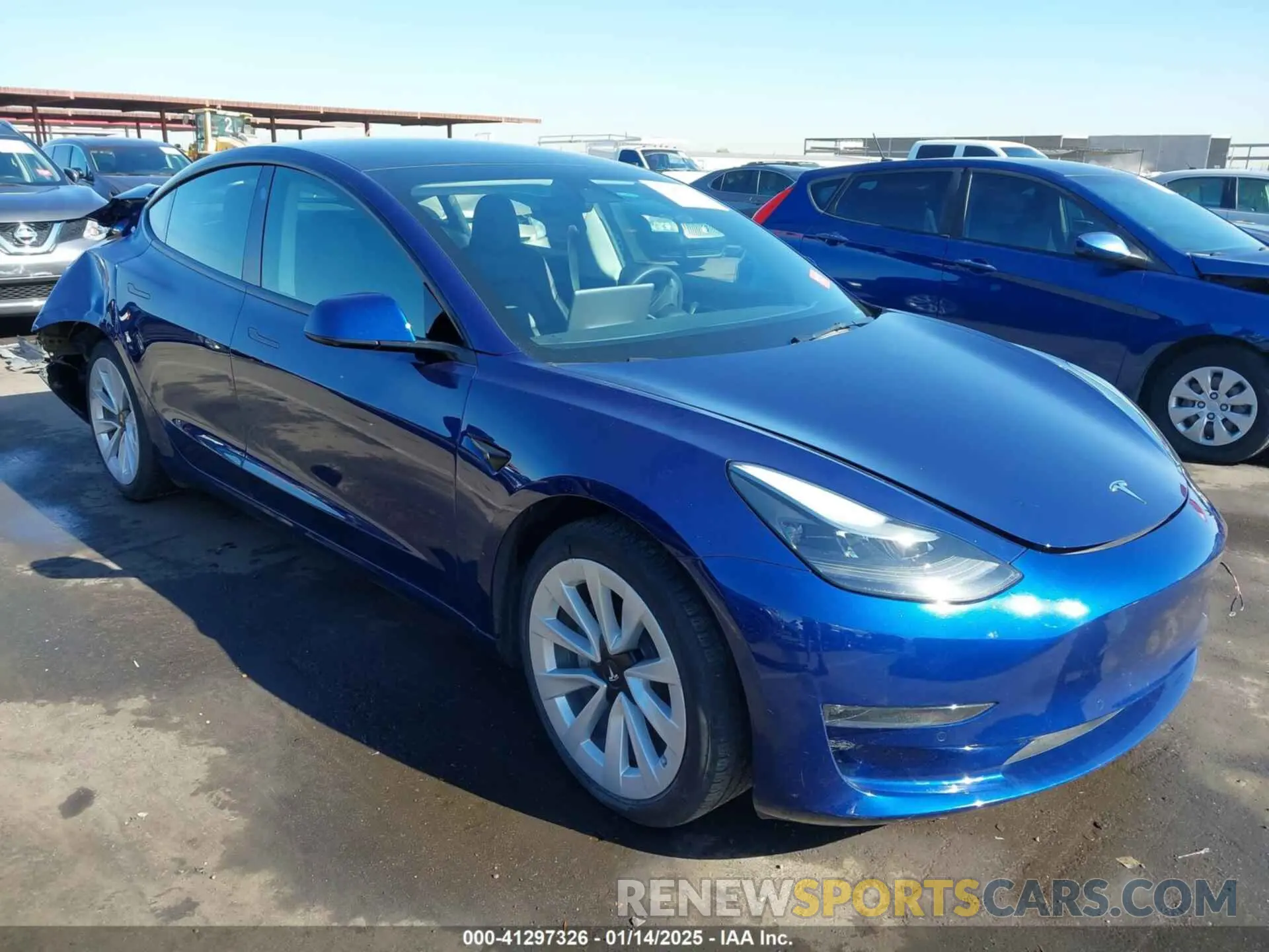 1 fotografías del automóvil dañado 5YJ3E1EBXNF317114 TESLA MODEL 3 2022