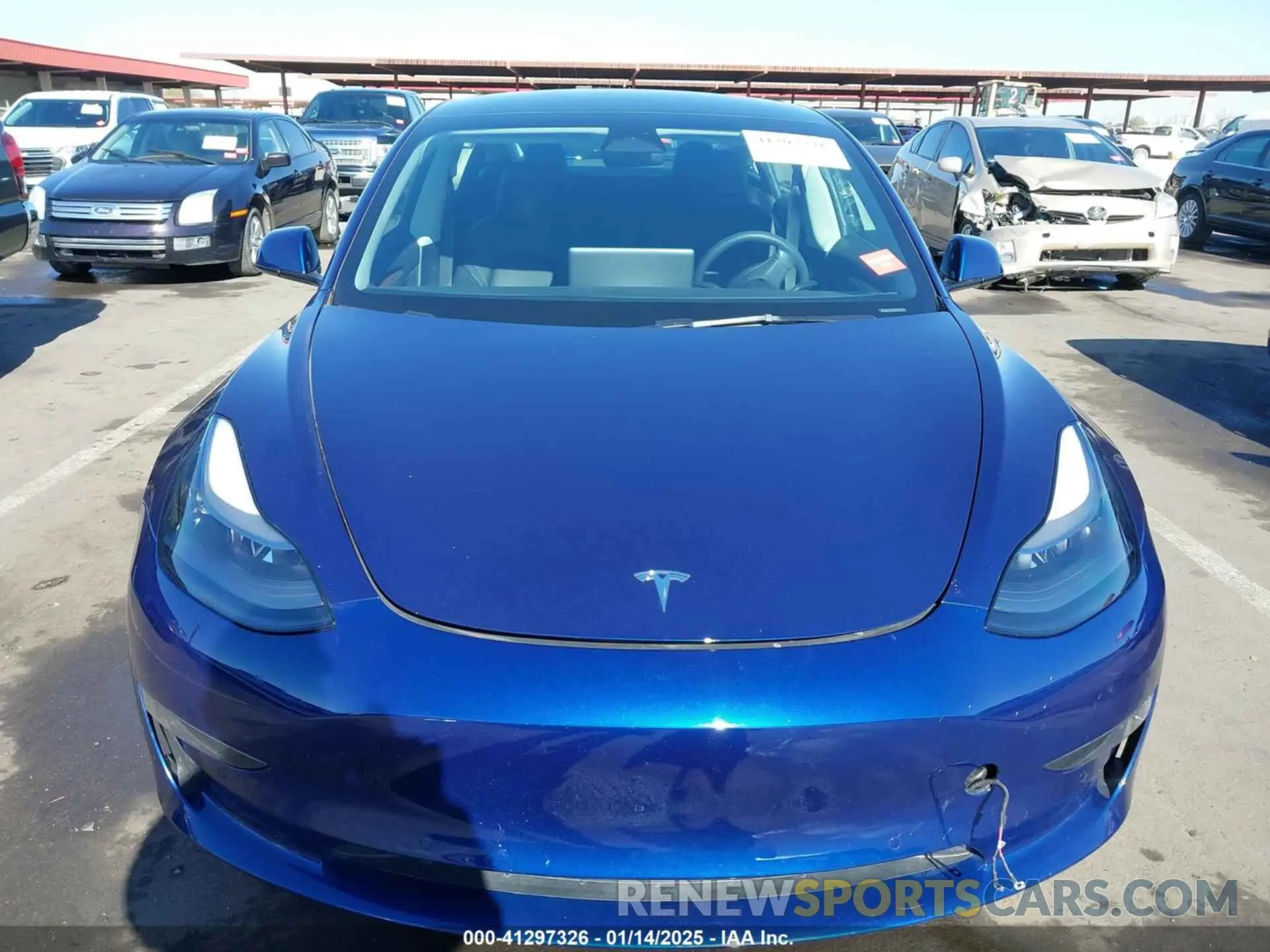 12 fotografías del automóvil dañado 5YJ3E1EBXNF317114 TESLA MODEL 3 2022
