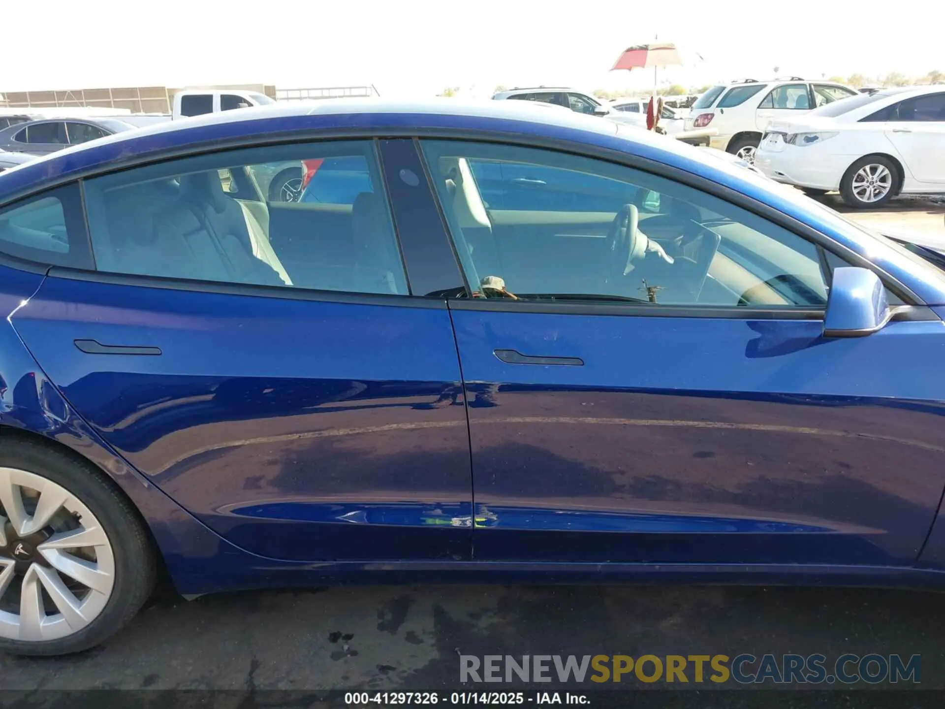 13 fotografías del automóvil dañado 5YJ3E1EBXNF317114 TESLA MODEL 3 2022