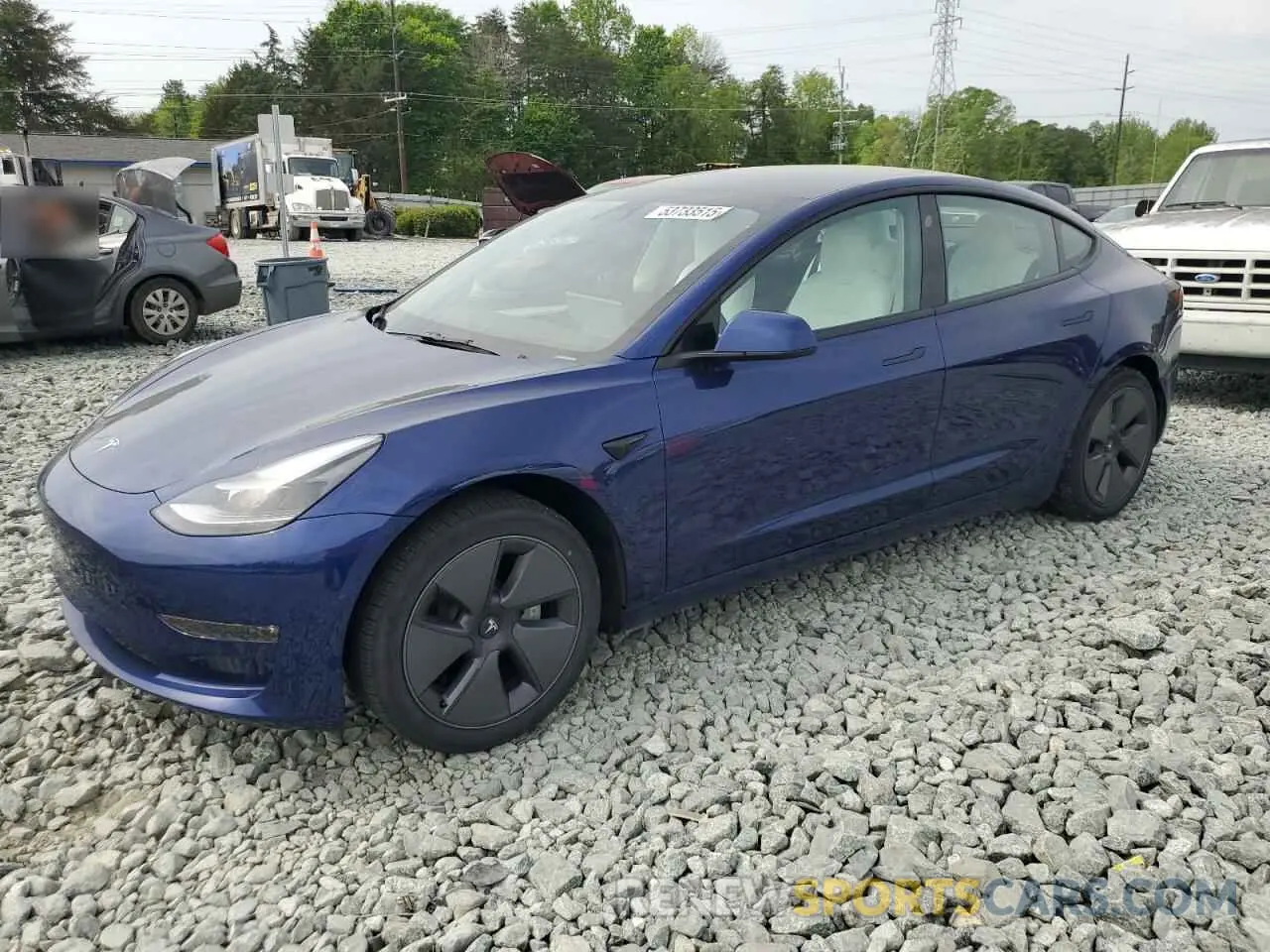 1 fotografías del automóvil dañado 5YJ3E1EBXNF327514 TESLA MODEL 3 2022