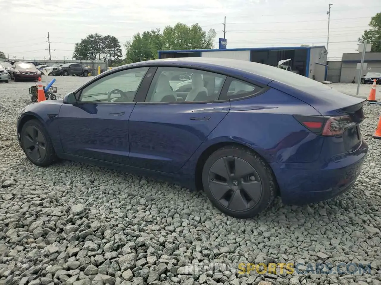 2 fotografías del automóvil dañado 5YJ3E1EBXNF327514 TESLA MODEL 3 2022