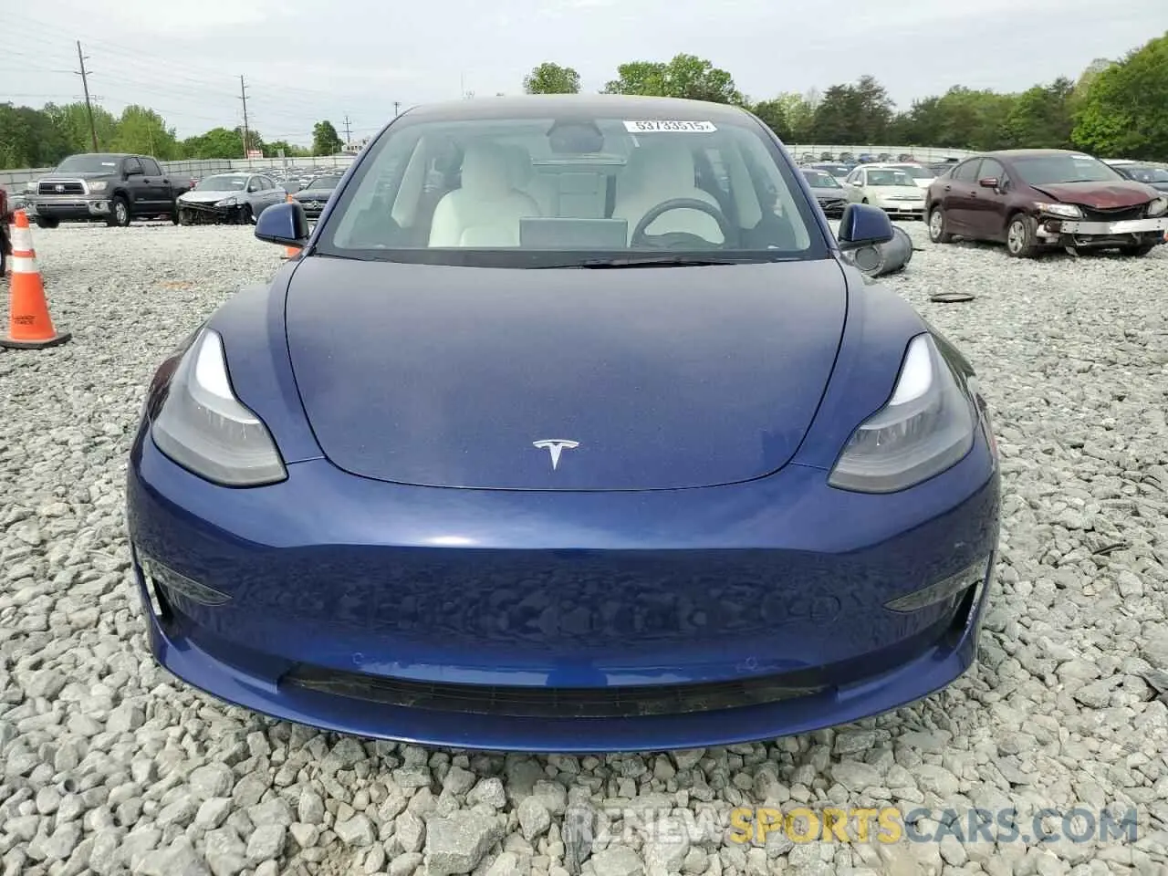 5 fotografías del automóvil dañado 5YJ3E1EBXNF327514 TESLA MODEL 3 2022