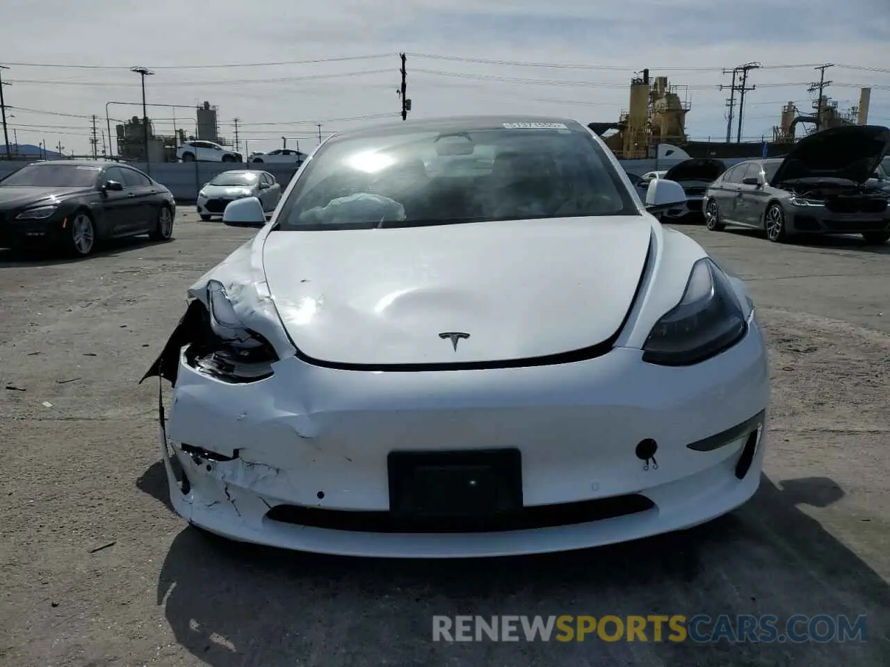 5 fotografías del automóvil dañado 5YJ3E1EBXNF330719 TESLA MODEL 3 2022