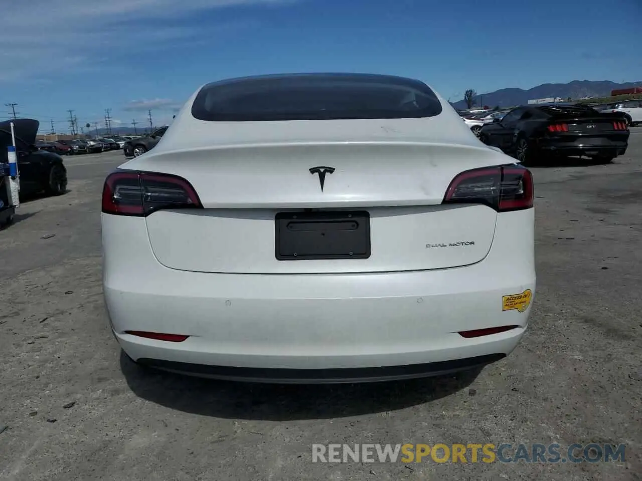 6 fotografías del automóvil dañado 5YJ3E1EBXNF330719 TESLA MODEL 3 2022
