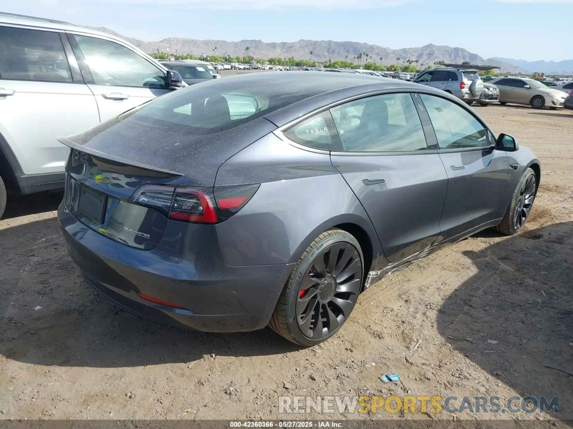 4 fotografías del automóvil dañado 5YJ3E1EC0NF165739 TESLA MODEL 3 2022