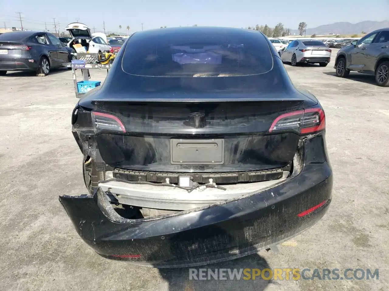 6 fotografías del automóvil dañado 5YJ3E1EC0NF233831 TESLA MODEL 3 2022