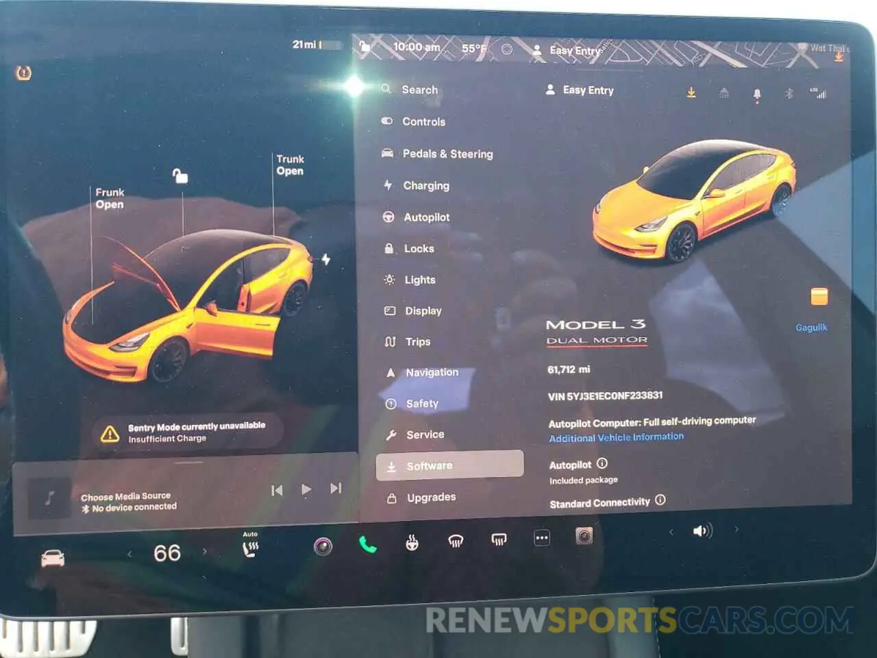 9 fotografías del automóvil dañado 5YJ3E1EC0NF233831 TESLA MODEL 3 2022