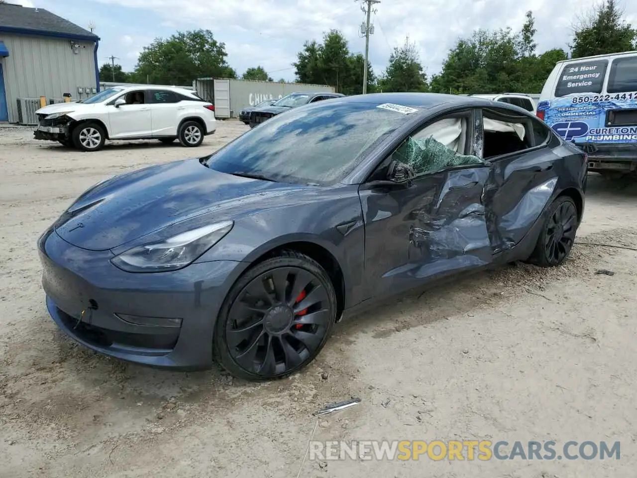1 fotografías del automóvil dañado 5YJ3E1EC0NF261869 TESLA MODEL 3 2022