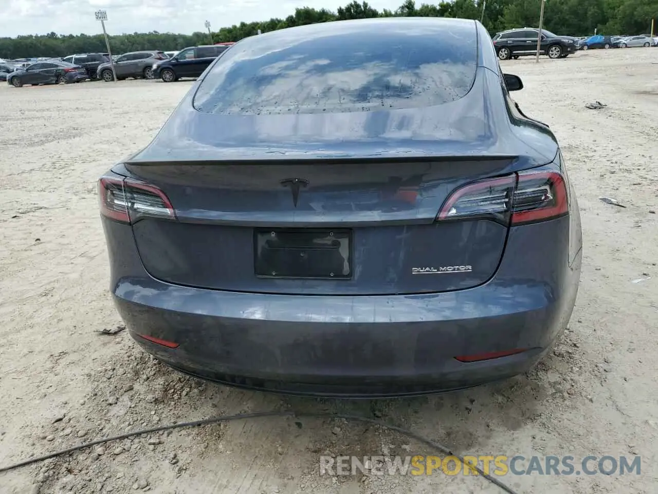 6 fotografías del automóvil dañado 5YJ3E1EC0NF261869 TESLA MODEL 3 2022
