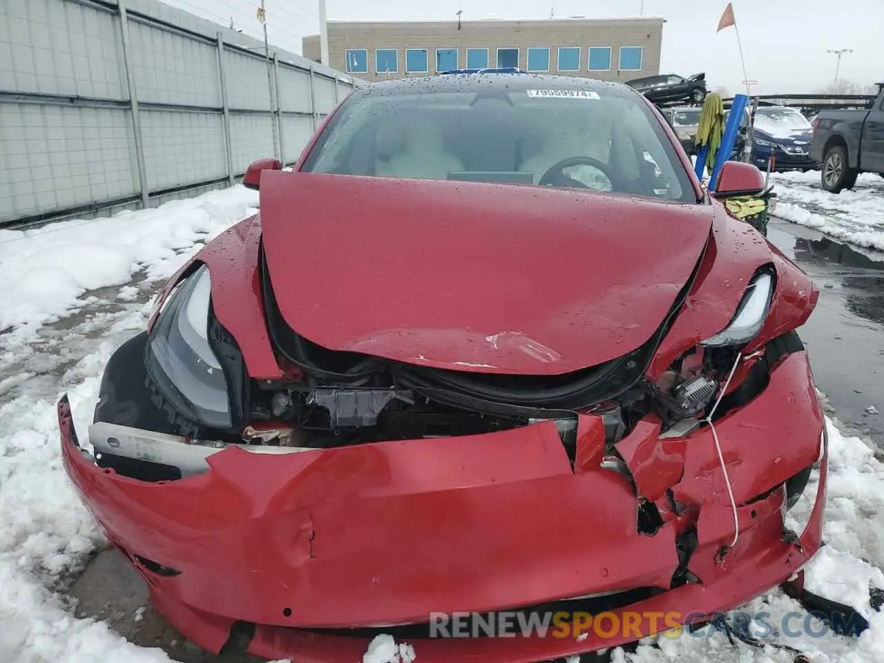 5 fotografías del automóvil dañado 5YJ3E1EC0NF296315 TESLA MODEL 3 2022