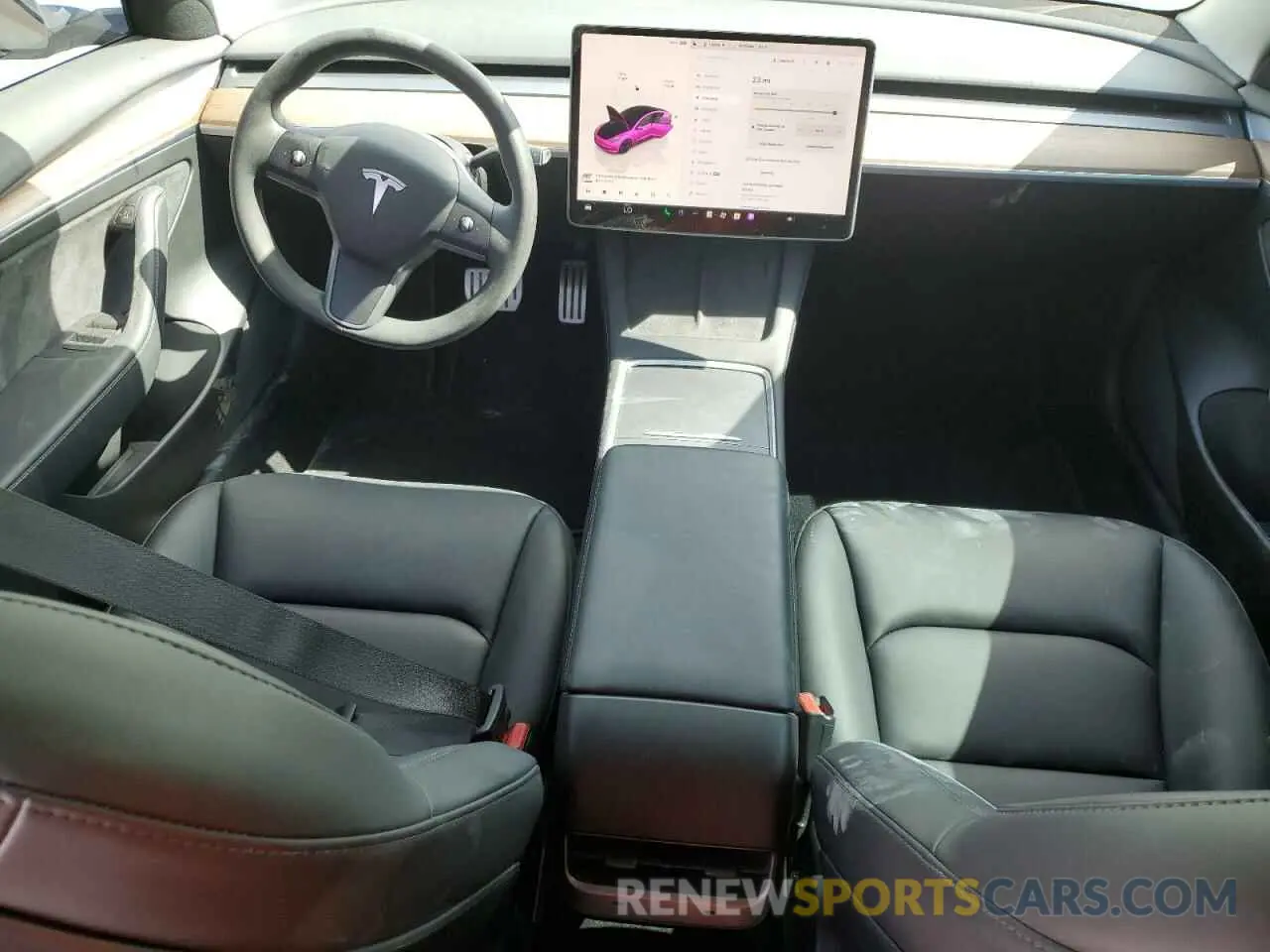8 fotografías del automóvil dañado 5YJ3E1EC0NF330558 TESLA MODEL 3 2022