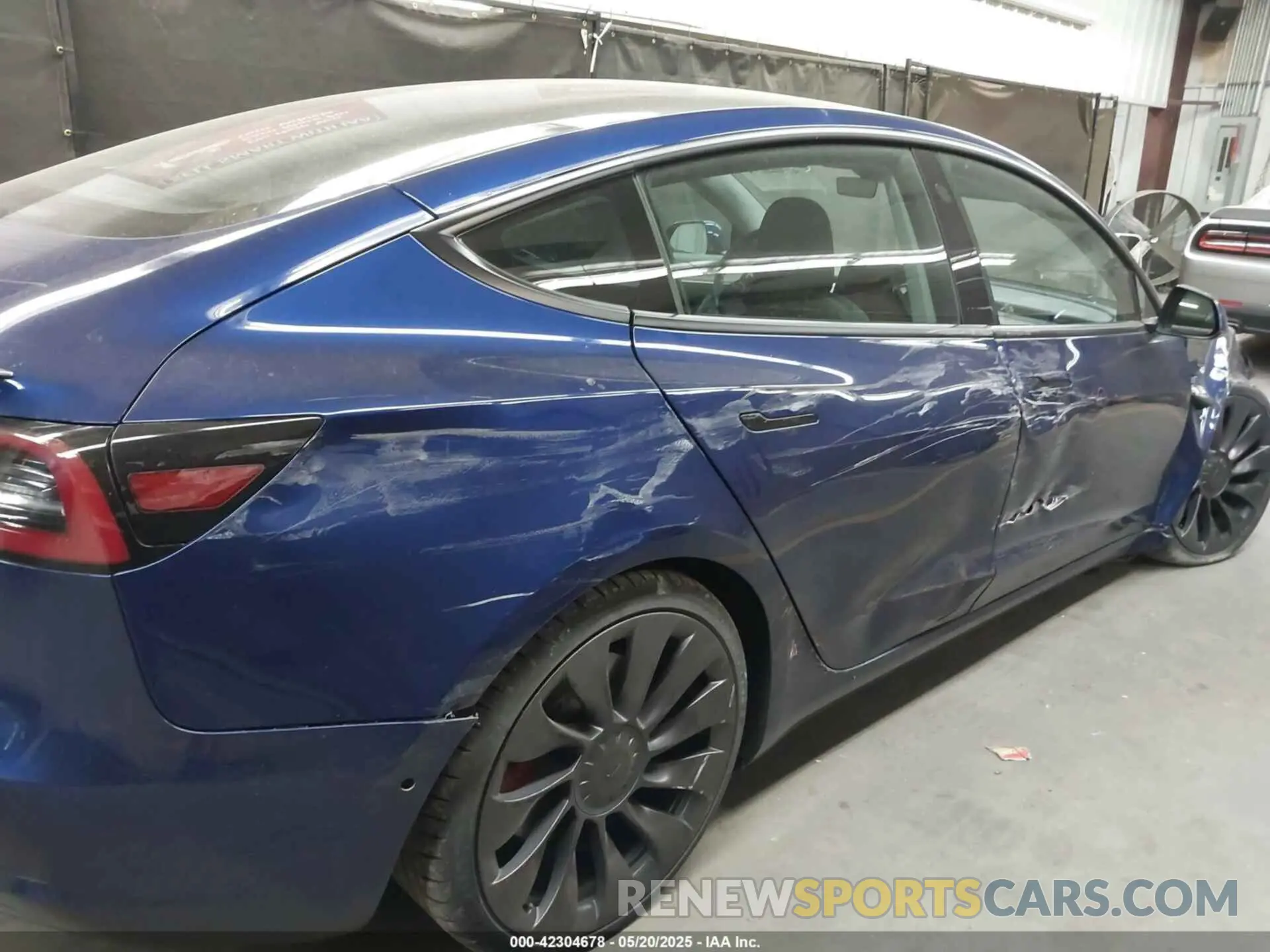 6 fotografías del automóvil dañado 5YJ3E1EC1NF104786 TESLA MODEL 3 2022