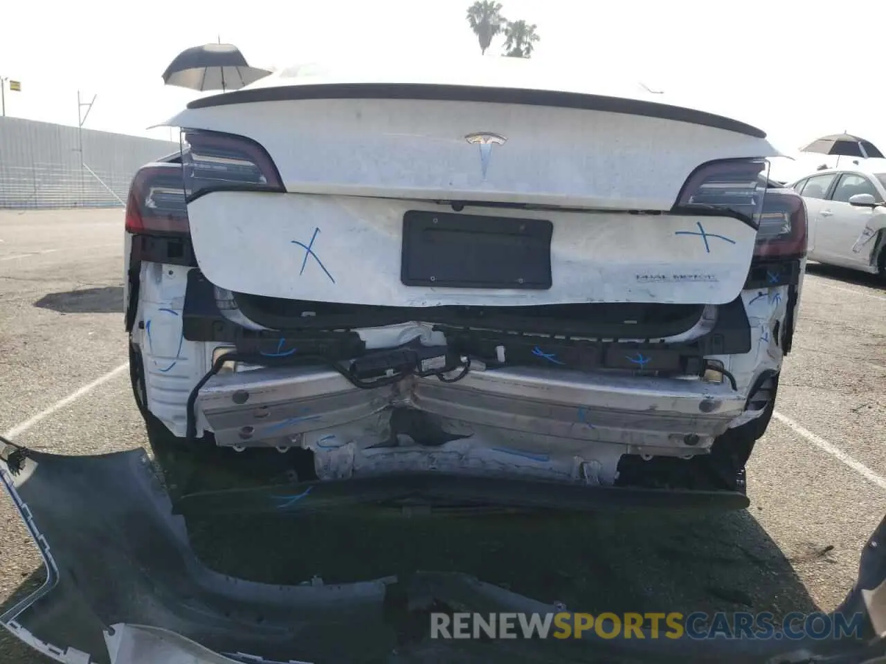 9 fotografías del automóvil dañado 5YJ3E1EC1NF131406 TESLA MODEL 3 2022