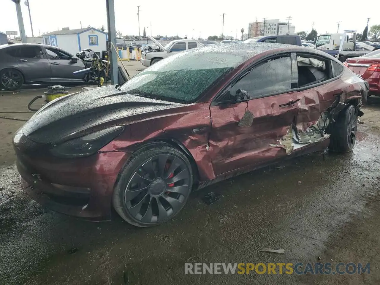 1 fotografías del automóvil dañado 5YJ3E1EC1NF170240 TESLA MODEL 3 2022