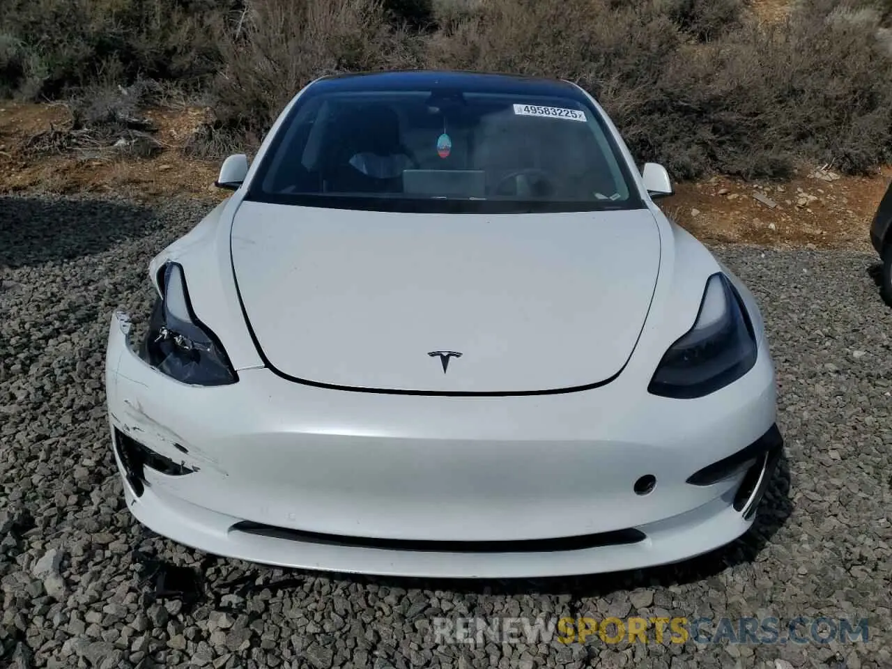 5 fotografías del automóvil dañado 5YJ3E1EC1NF243316 TESLA MODEL 3 2022