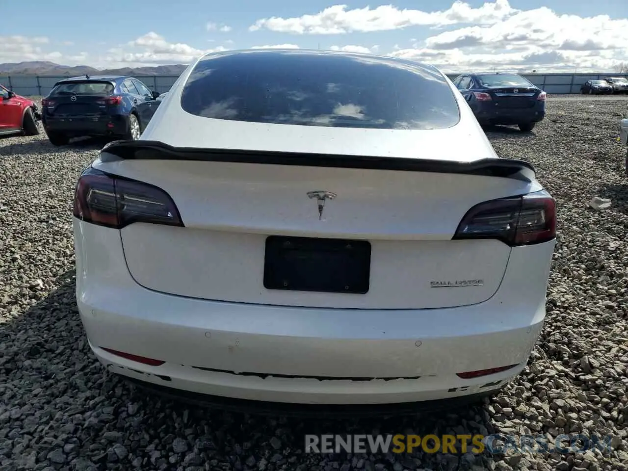 6 fotografías del automóvil dañado 5YJ3E1EC1NF243316 TESLA MODEL 3 2022