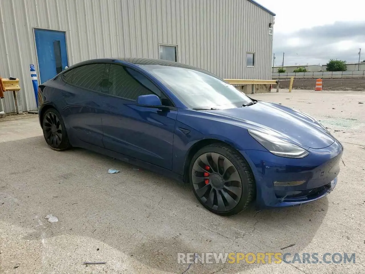 4 fotografías del automóvil dañado 5YJ3E1EC1NF254025 TESLA MODEL 3 2022