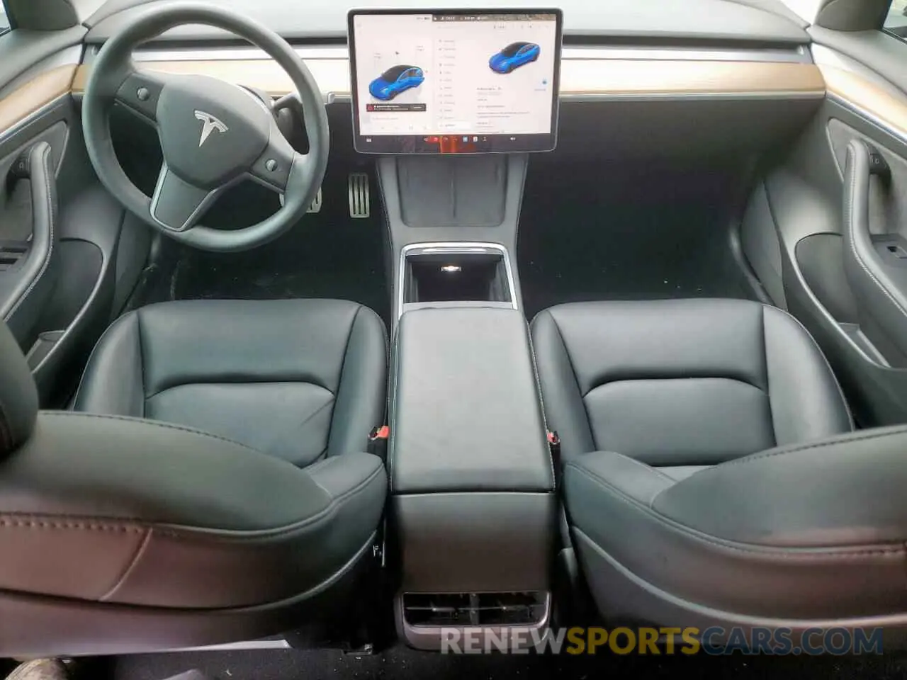 8 fotografías del automóvil dañado 5YJ3E1EC1NF254025 TESLA MODEL 3 2022