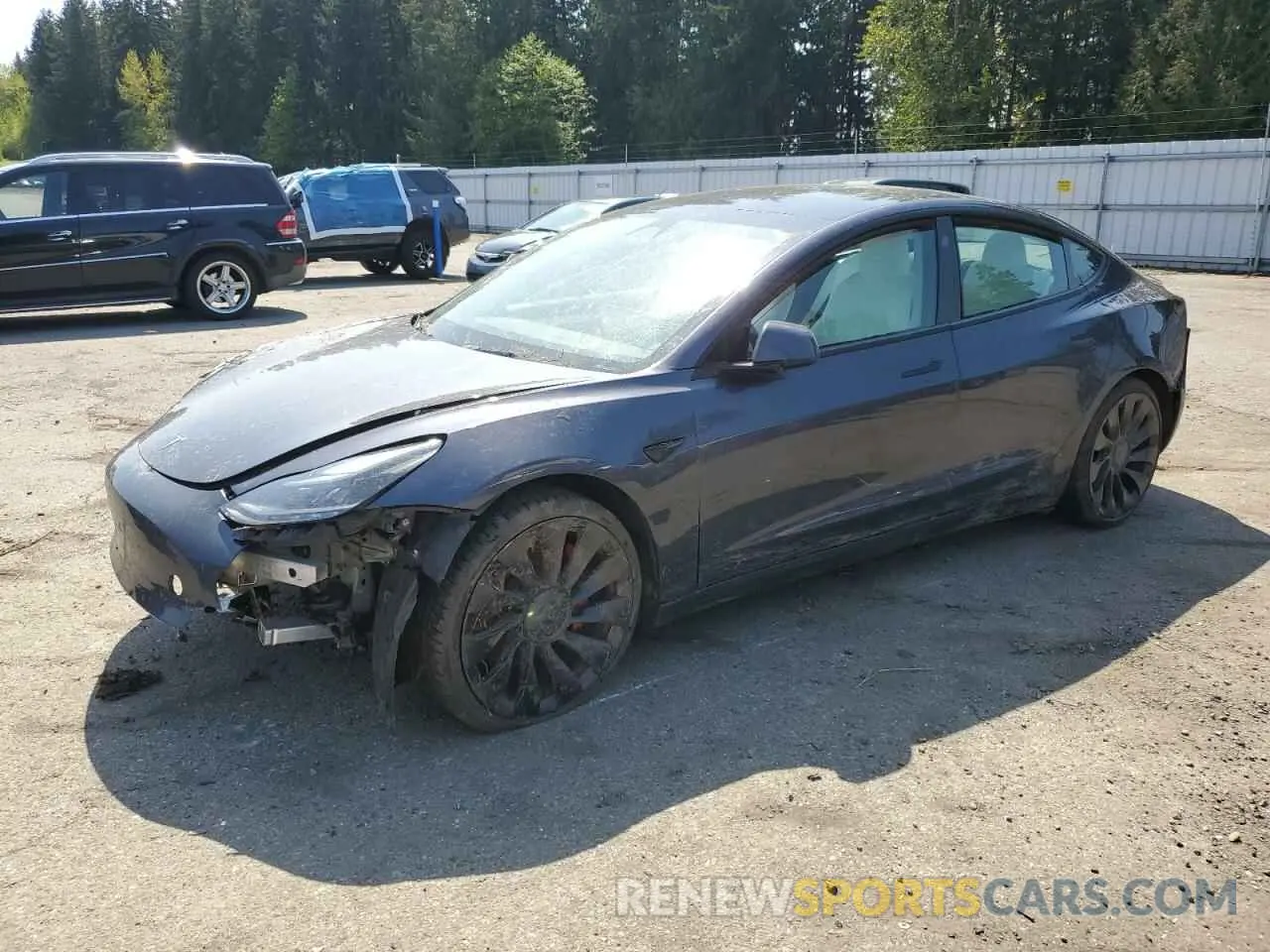 1 fotografías del automóvil dañado 5YJ3E1EC1NF262416 TESLA MODEL 3 2022