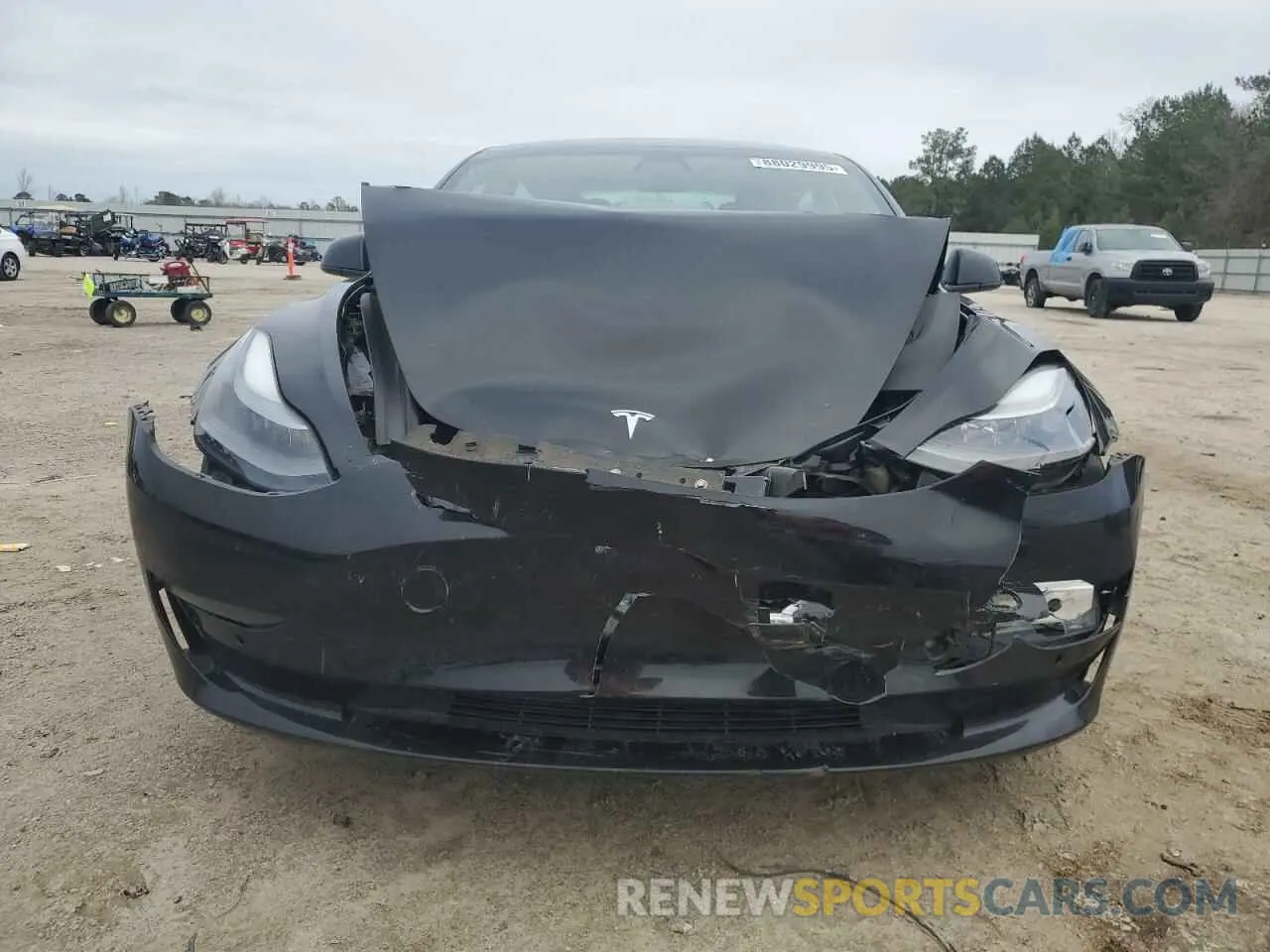5 fotografías del automóvil dañado 5YJ3E1EC1NF267857 TESLA MODEL 3 2022