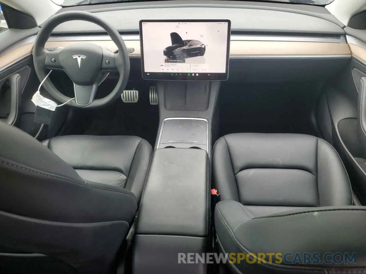 8 fotografías del automóvil dañado 5YJ3E1EC1NF267857 TESLA MODEL 3 2022