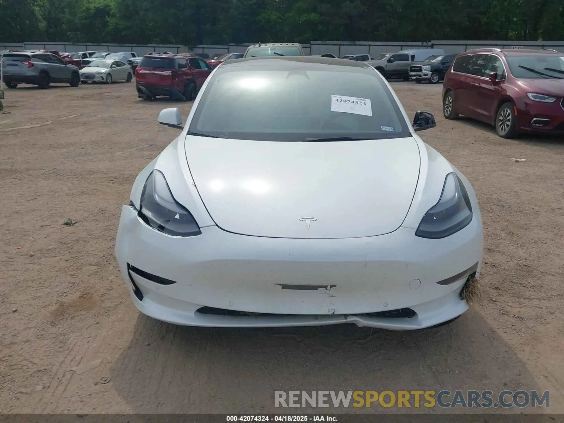 11 fotografías del automóvil dañado 5YJ3E1EC1NF294332 TESLA MODEL 3 2022
