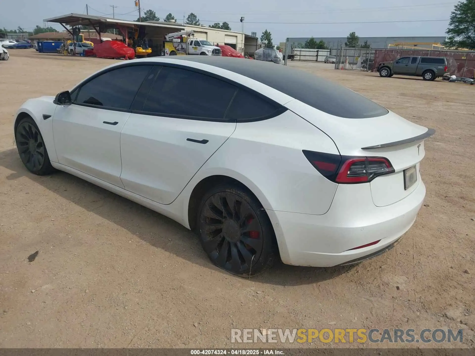 3 fotografías del automóvil dañado 5YJ3E1EC1NF294332 TESLA MODEL 3 2022