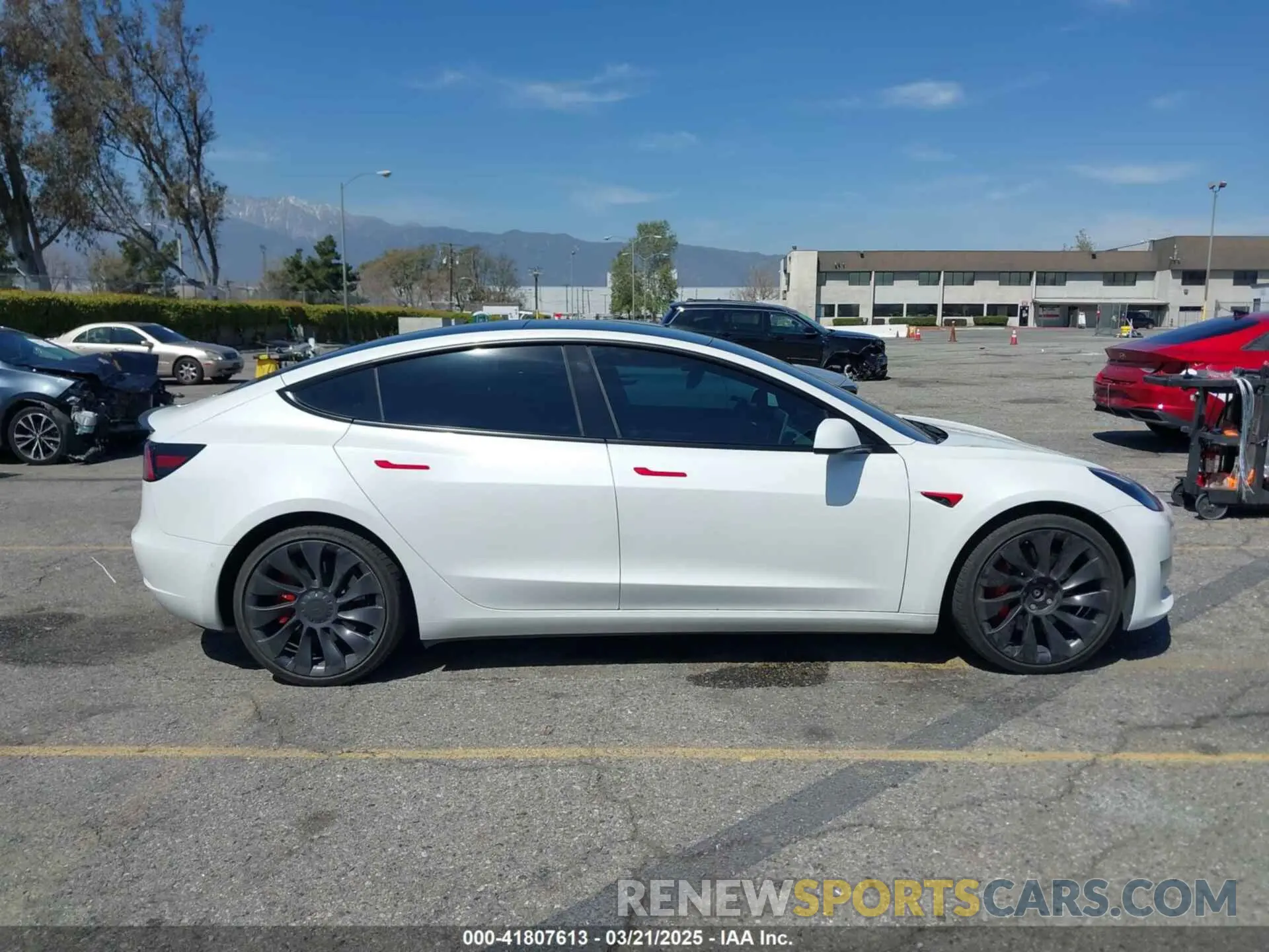 13 fotografías del automóvil dañado 5YJ3E1EC2NF176127 TESLA MODEL 3 2022